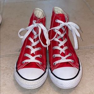 Red High Top Converse
